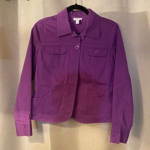 Purple Denim Style Jacket PS (Charter Club)